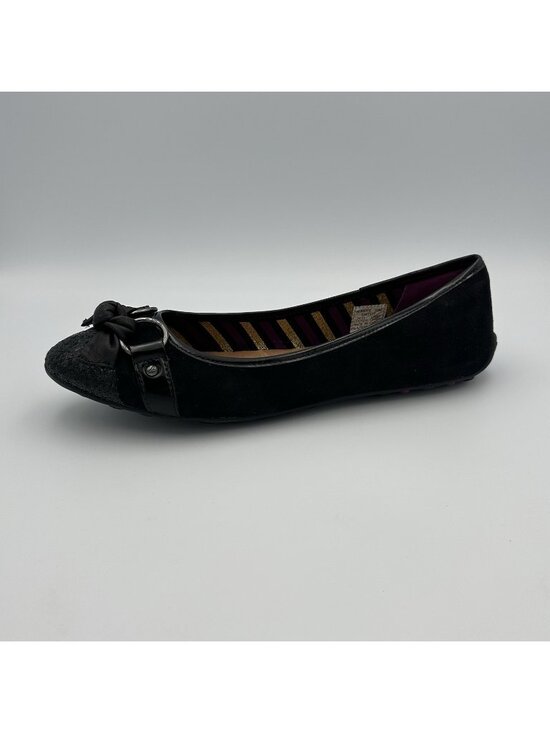 Sperry Shoes - Sperry Top Sider Women’s Size 10 Black Leather Suede Flats Sparkle Shoes 9381377